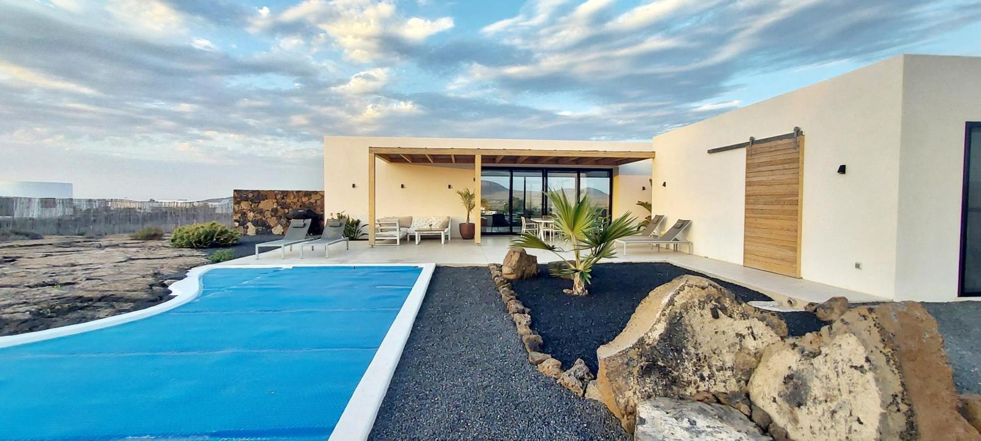 Villa Tabaiba En Lajares Con Piscina Exterior foto